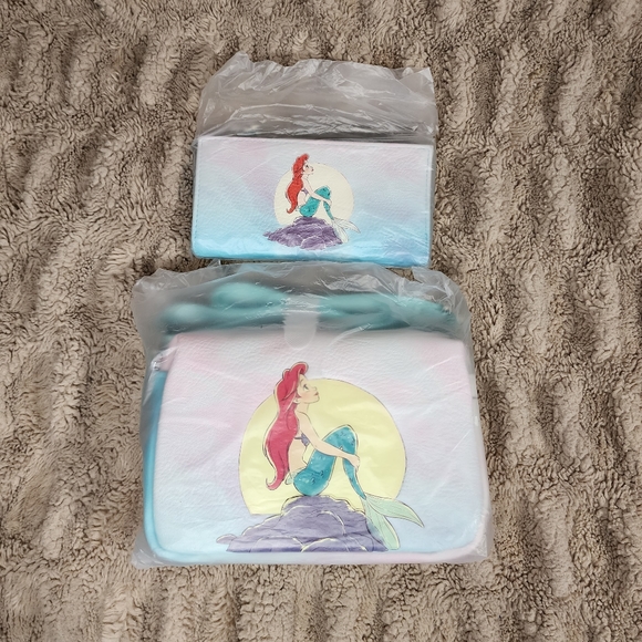 DISNEY The Little Mermaid Crossbody Bag & Wallet - Picture 4 of 8